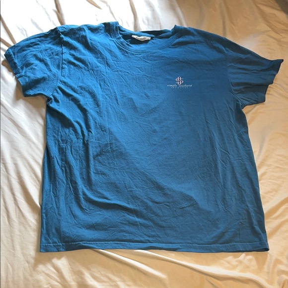 Simply Southern Teal Short Sleeve Tee - Picture 1 of 3